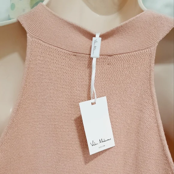 NEW Women's Sleeveless V-Neck Button Down Knit Sweater Top  Rose Pink XSmall - Picture 10 of 11